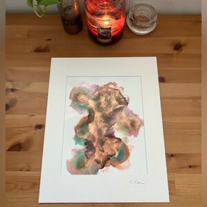 New Original Signed Artwork Alcohol Ink on Paper 142